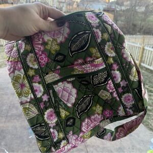 Vera Bradley Crossbody Purse (Hipster Olivia Pink/Green Floral Pattern) Retired